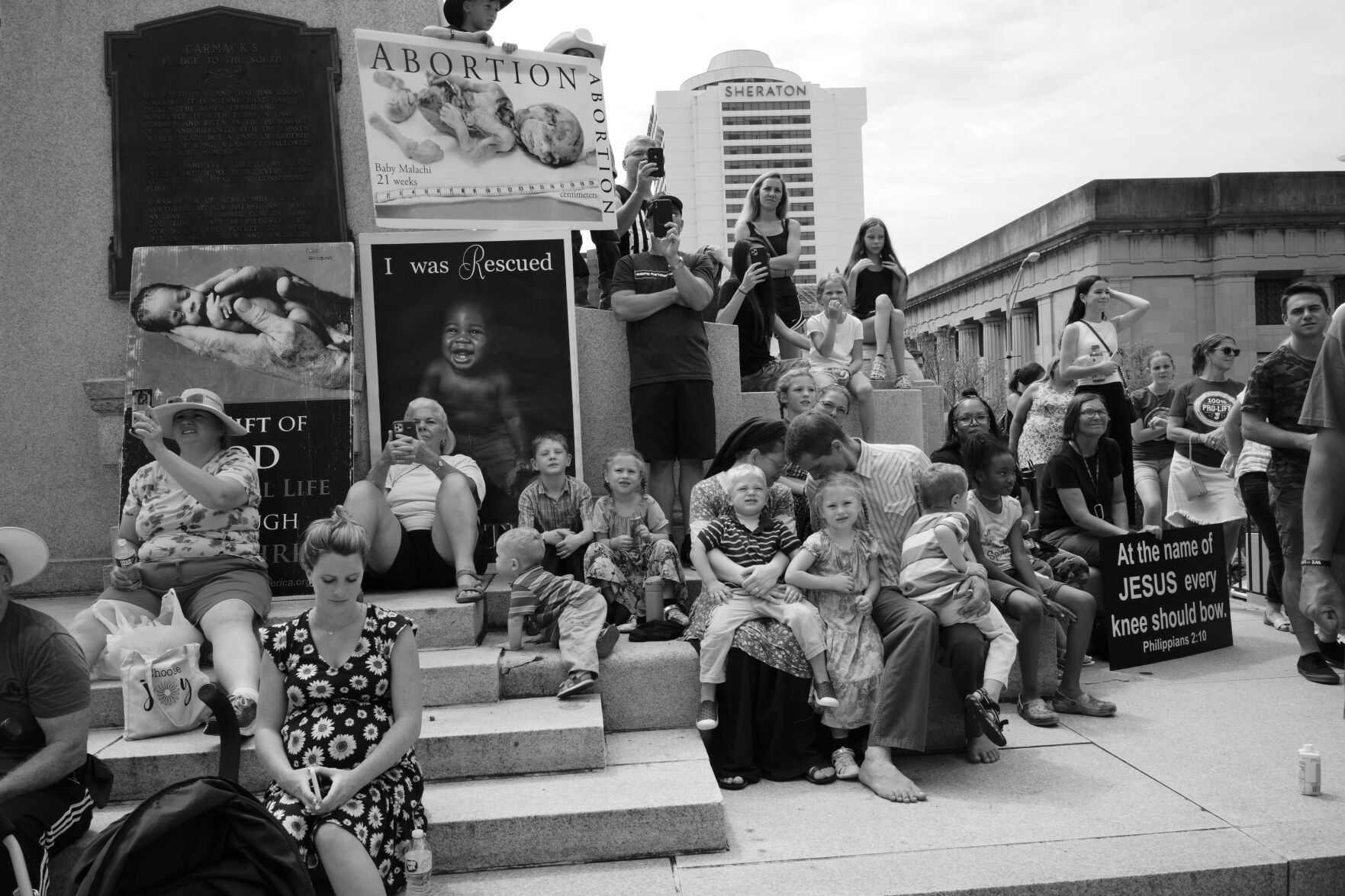Fundamentalist group Operation Save America's rally at the state Capitol, July 30, 2022